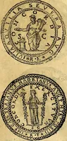 An illustration from Dialoghi di d. Antonio Agostini arcivescovo de Tarracona; sopra le medaglie, iscrizioni, e altre antichita: (1698)