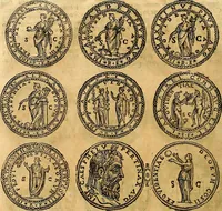 An illustration from Dialoghi di d. Antonio Agostini arcivescovo de Tarracona; sopra le medaglie, iscrizioni, e altre antichita: (1698)