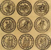 An illustration from Dialoghi di d. Antonio Agostini arcivescovo de Tarracona; sopra le medaglie, iscrizioni, e altre antichita: (1698)