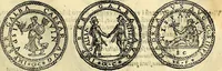 An illustration from Dialoghi di don Antonio Agostini archivescovo di Taracona, intorno alle medaglie, inscrittioni, & altre antichità (1625)
