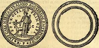 An illustration from Dialoghi di don Antonio Agostini archivescovo di Taracona, intorno alle medaglie, inscrittioni, & altre antichità (1625)