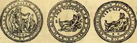An illustration from Dialoghi di don Antonio Agostini archivescovo di Taracona, intorno alle medaglie, inscrittioni, & altre antichità (1625)
