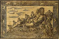 An illustration from Dialoghi di don Antonio Agostini archivescovo di Taracona, intorno alle medaglie, inscrittioni, & altre antichità (1625)