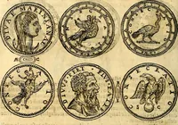 An illustration from Dialoghi di don Antonio Agostini archivescovo di Taracona, intorno alle medaglie, inscrittioni, & altre antichità (1625)