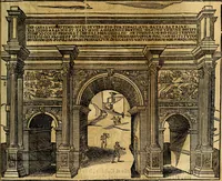 An illustration from Dialoghi di don Antonio Agostini archivescovo di Taracona, intorno alle medaglie, inscrittioni, & altre antichità (1625)