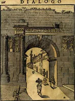 An illustration from Dialoghi di don Antonio Agostini archivescovo di Taracona, intorno alle medaglie, inscrittioni, & altre antichità (1625)