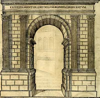 An illustration from Dialoghi di don Antonio Agostini archivescovo di Taracona, intorno alle medaglie, inscrittioni, & altre antichità (1625)