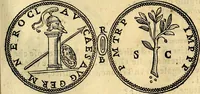 An illustration from Dialoghi di don Antonio Agostini archivescovo di Taracona, intorno alle medaglie, inscrittioni, & altre antichità (1625)
