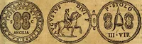 An illustration from Dialoghi di don Antonio Agostini archivescovo di Taracona, intorno alle medaglie, inscrittioni, & altre antichità (1625)