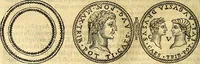 An illustration from Dialoghi di don Antonio Agostini archivescovo di Taracona, intorno alle medaglie, inscrittioni, & altre antichità (1625)