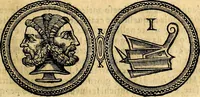 An illustration from Dialoghi di don Antonio Agostini archivescovo di Taracona, intorno alle medaglie, inscrittioni, & altre antichità (1625)