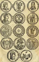 An illustration from Dialoghi di don Antonio Agostini archivescovo di Taracona, intorno alle medaglie, inscrittioni, & altre antichità (1625)