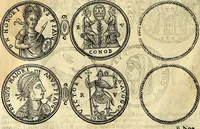 An illustration from Dialoghi di don Antonio Agostini archivescovo di Taracona, intorno alle medaglie, inscrittioni, & altre antichità (1625)