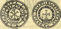 An illustration from Dialoghi di don Antonio Agostini archivescovo di Taracona, intorno alle medaglie, inscrittioni, & altre antichità (1625)