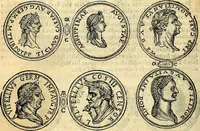 An illustration from Dialoghi di don Antonio Agostini archivescovo di Taracona, intorno alle medaglie, inscrittioni, & altre antichità (1625)
