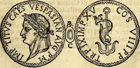 An illustration from Dialoghi di don Antonio Agostini archivescovo di Taracona, intorno alle medaglie, inscrittioni, & altre antichità (1625)