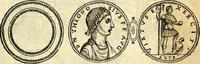 An illustration from Dialoghi di don Antonio Agostini archivescovo di Taracona, intorno alle medaglie, inscrittioni, & altre antichità (1625)