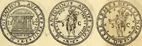 An illustration from Dialoghi di don Antonio Agostini archivescovo di Taracona, intorno alle medaglie, inscrittioni, & altre antichità (1625)