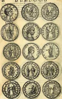 An illustration from Dialoghi di don Antonio Agostini archivescovo di Taracona, intorno alle medaglie, inscrittioni, & altre antichità (1625)