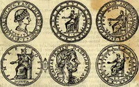 An illustration from Dialoghi di don Antonio Agostini archivescovo di Taracona, intorno alle medaglie, inscrittioni, & altre antichità (1625)