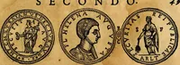 An illustration from Dialoghi di don Antonio Agostini archivescovo di Taracona, intorno alle medaglie, inscrittioni, & altre antichità (1625)