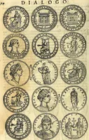 An illustration from Dialoghi di don Antonio Agostini archivescovo di Taracona, intorno alle medaglie, inscrittioni, & altre antichità (1625)