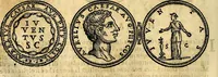 An illustration from Dialoghi di don Antonio Agostini archivescovo di Taracona, intorno alle medaglie, inscrittioni, & altre antichità (1625)