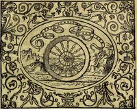 An illustration from Dialogo de las empresas militares, y amorosas, compuesto en lengua italiana, por el illvstre, y reverendissimo señor Paulo Iouio obispo de Nucera . En el qval se tracta de las devisas, armas, motes, o blasones de linages. Con vn razonemiento a esse proposito, del magnifico señot Ludouico Domeniqui. Todo nueuamente traduzido en romance castellano, por Alonso de Vlloa. Anadimos a esto las empresas heroicas, y morales, del señor Gabriel Symeon (1561)