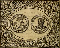 An illustration from Dialogo de las empresas militares, y amorosas, compuesto en lengua italiana, por el illvstre, y reverendissimo señor Paulo Iouio obispo de Nucera . En el qval se tracta de las devisas, armas, motes, o blasones de linages. Con vn razonemiento a esse proposito, del magnifico señot Ludouico Domeniqui. Todo nueuamente traduzido en romance castellano, por Alonso de Vlloa. Anadimos a esto las empresas heroicas, y morales, del señor Gabriel Symeon (1561)