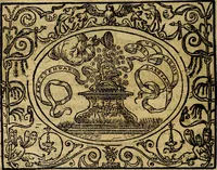An illustration from Dialogo de las empresas militares, y amorosas, compuesto en lengua italiana, por el illvstre, y reverendissimo señor Paulo Iouio obispo de Nucera . En el qval se tracta de las devisas, armas, motes, o blasones de linages. Con vn razonemiento a esse proposito, del magnifico señot Ludouico Domeniqui. Todo nueuamente traduzido en romance castellano, por Alonso de Vlloa. Anadimos a esto las empresas heroicas, y morales, del señor Gabriel Symeon (1561)