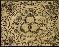 An illustration from Dialogo de las empresas militares, y amorosas, compuesto en lengua italiana, por el illvstre, y reverendissimo señor Paulo Iouio obispo de Nucera . En el qval se tracta de las devisas, armas, motes, o blasones de linages. Con vn razonemiento a esse proposito, del magnifico señot Ludouico Domeniqui. Todo nueuamente traduzido en romance castellano, por Alonso de Vlloa. Anadimos a esto las empresas heroicas, y morales, del señor Gabriel Symeon (1561)