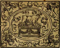 An illustration from Dialogo de las empresas militares, y amorosas, compuesto en lengua italiana, por el illvstre, y reverendissimo señor Paulo Iouio obispo de Nucera . En el qval se tracta de las devisas, armas, motes, o blasones de linages. Con vn razonemiento a esse proposito, del magnifico señot Ludouico Domeniqui. Todo nueuamente traduzido en romance castellano, por Alonso de Vlloa. Anadimos a esto las empresas heroicas, y morales, del señor Gabriel Symeon (1561)