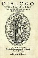 An illustration from Dialogo della bella creanza delle donne (1558)