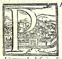 Picture 3 of 28 from Dialogo della descrittione teorica et pratica de gli horologi solari, di Gio: Batt. Vimercato milanese : nella prima parte del quale si dimostrano le vere ragioni di fabricar gli horologi solari à qualunque altezza di polo si voglia, con l'hore comuni & peregrine, cioè l'astronomiche dal mezo giorno, le italiane dal tramontar del sole, le boemiche dal leuar del sole, & l'antiche dette planetarie : co i segni celesti & mesi dell'anno, per ragione speculatiua & del compasso : et nella seconda in qual modo per nuoua pratica si possano sopra di essa speculatiua cauar le sudette ragioni, cõ l'ombre de gli stili da i raggi del sole fatte per qual si voglia superficie retta ò piana, sì mobile quanto immobile, con gran prestezza & facilità, che sarãno giuste, vere & probabili : con dve tavole, vna de capitoli, l'altra delle cose piv notabili (1565), leaf 13