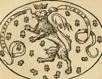 An illustration from Dialogo dell'imprese militari et amorose di Monsignor Giouio, vescouo di Nocera : et del S. Gabriel Symeoni fiorentino : con vn ragionamento di M. Lodouico Domenichi, nel medesimo soggetto : con la tauola (1574)