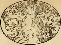 An illustration from Dialogo dell'imprese militari et amorose di Monsignor Giouio, vescouo di Nocera : et del S. Gabriel Symeoni fiorentino : con vn ragionamento di M. Lodouico Domenichi, nel medesimo soggetto : con la tauola (1574)