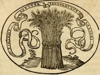An illustration from Dialogo dell'imprese militari et amorose di Monsignor Giouio, vescouo di Nocera : et del S. Gabriel Symeoni fiorentino : con vn ragionamento di M. Lodouico Domenichi, nel medesimo soggetto : con la tauola (1574)