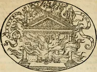 An illustration from Dialogo dell'imprese militari et amorose di Monsignor Giouio, vescouo di Nocera : et del S. Gabriel Symeoni fiorentino : con vn ragionamento di M. Lodouico Domenichi, nel medesimo soggetto : con la tauola (1574)