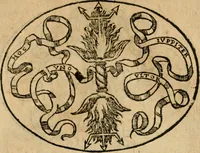 An illustration from Dialogo dell'imprese militari et amorose di Monsignor Giouio, vescouo di Nocera : et del S. Gabriel Symeoni fiorentino : con vn ragionamento di M. Lodouico Domenichi, nel medesimo soggetto : con la tauola (1574)