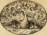 An illustration from Dialogo dell'imprese militari et amorose di Monsignor Giouio, vescouo di Nocera : et del S. Gabriel Symeoni fiorentino : con vn ragionamento di M. Lodouico Domenichi, nel medesimo soggetto : con la tauola (1574)