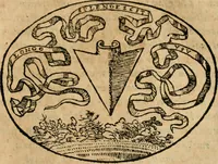 An illustration from Dialogo dell'imprese militari et amorose di Monsignor Giouio, vescouo di Nocera : et del S. Gabriel Symeoni fiorentino : con vn ragionamento di M. Lodouico Domenichi, nel medesimo soggetto : con la tauola (1574)