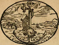 An illustration from Dialogo dell'imprese militari et amorose di Monsignor Giouio, vescouo di Nocera : et del S. Gabriel Symeoni fiorentino : con vn ragionamento di M. Lodouico Domenichi, nel medesimo soggetto : con la tauola (1574)