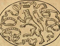 An illustration from Dialogo dell'imprese militari et amorose di Monsignor Giouio, vescouo di Nocera : et del S. Gabriel Symeoni fiorentino : con vn ragionamento di M. Lodouico Domenichi, nel medesimo soggetto : con la tauola (1574)