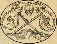 An illustration from Dialogo dell'imprese militari et amorose di Monsignor Giouio, vescouo di Nocera : et del S. Gabriel Symeoni fiorentino : con vn ragionamento di M. Lodouico Domenichi, nel medesimo soggetto : con la tauola (1574)