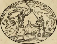 An illustration from Dialogo dell'imprese militari et amorose di Monsignor Giouio, vescouo di Nocera : et del S. Gabriel Symeoni fiorentino : con vn ragionamento di M. Lodouico Domenichi, nel medesimo soggetto : con la tauola (1574)
