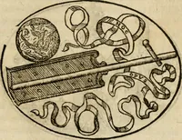An illustration from Dialogo dell'imprese militari et amorose di Monsignor Giouio, vescouo di Nocera : et del S. Gabriel Symeoni fiorentino : con vn ragionamento di M. Lodouico Domenichi, nel medesimo soggetto : con la tauola (1574)