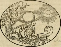 An illustration from Dialogo dell'imprese militari et amorose di Monsignor Giouio, vescouo di Nocera : et del S. Gabriel Symeoni fiorentino : con vn ragionamento di M. Lodouico Domenichi, nel medesimo soggetto : con la tauola (1574)