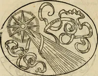 An illustration from Dialogo dell'imprese militari et amorose di Monsignor Giouio, vescouo di Nocera : et del S. Gabriel Symeoni fiorentino : con vn ragionamento di M. Lodouico Domenichi, nel medesimo soggetto : con la tauola (1574)