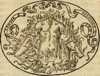 An illustration from Dialogo dell'imprese militari et amorose di Monsignor Giouio, vescouo di Nocera : et del S. Gabriel Symeoni fiorentino : con vn ragionamento di M. Lodouico Domenichi, nel medesimo soggetto : con la tauola (1574)