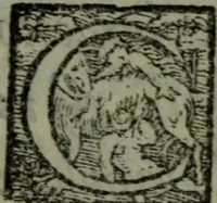 An illustration from Dialogo di M. Lodovico Dolce della institution delle donne : da lui stesso in questa quarta impressione riueduto, e di piu utili cose ampliato, & con la tauola delle cose piu degne di memoria (1560)